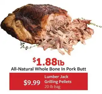 Fareway All-Natural Whole Bone In Pork Butt offer