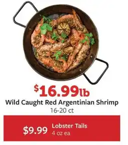 Fareway Wild Caught Red Argentinian Shrimp offer