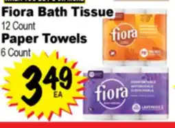 Superior Grocers Fiora Bath Tissue 12 Count Paper Towels 6 Count offer