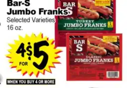 Superior Grocers Bar-S Jumbo Franks offer