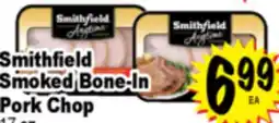 Superior Grocers Smithfield Smoked Bone-In Pork Chop offer