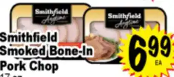 Superior Grocers Smithfield Smoked Bone-In Pork Chop offer