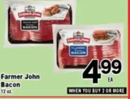 Superior Grocers Farmer John Bacon offer