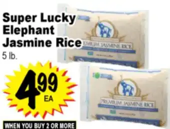 Superior Grocers Super Lucky Elephant Jasmine Rice offer
