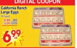 Superior Grocers California Ranch Large Eggs offer