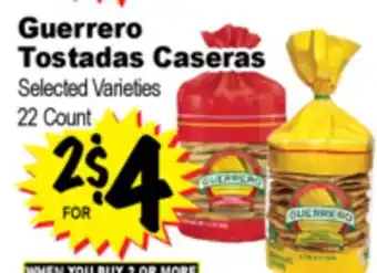 Superior Grocers Guerrero Tostadas Caseras offer