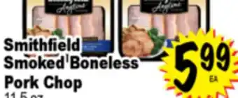 Superior Grocers Smithfield Smoked Boneless Pork Chop offer