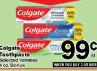 Superior Grocers Colgate Toothpaste offer