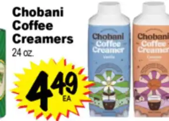 Superior Grocers Chobani Coffee Creamers offer