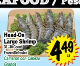 Superior Grocers Head-On Large Shrimp offer