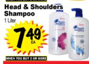 Superior Grocers Head & Shoulders Shampoo offer