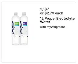 Walgreens 1L Propel Electrolyte Water offer