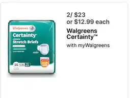 Walgreens Walgreens Certainty offer