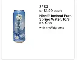 Walgreens Iceland Pure Spring Water offer