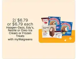 Walgreens Haagen-Dazs, Edy's, Nestle or Oreo Ice Cream or Frozen Treats offer