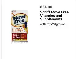 Walgreens Schiff Move Free Vitamins and Supplements offer