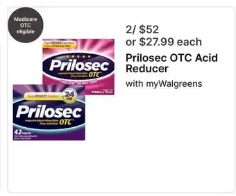 Walgreens Prilosec OTC Acid Reducer offer