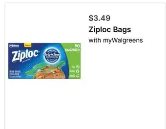 Walgreens Ziploc Bags offer