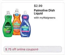 Walgreens Palmolive Dish Liquid offer