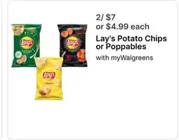 Walgreens Lay's Potato Chips or Poppables offer