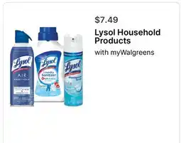 Walgreens Lysol Household Products offer