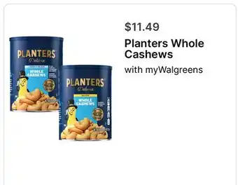 Walgreens Planters Whole Cashews offer