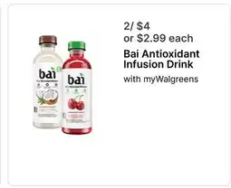 Walgreens Bai Antioxidant Infusion Drink offer