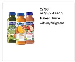 Walgreens Naked Juice offer