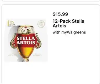 Walgreens 12-Pack Stella Artois offer