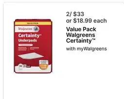 Walgreens Value Pack Walgreens Certainty offer