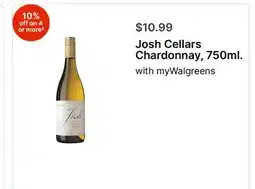 Walgreens Josh Cellars Chardonnay, 750ml offer