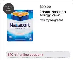 Walgreens 2-Pack Nasacort Allergy Relief offer