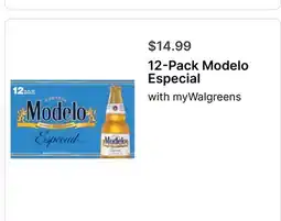 Walgreens 12-Pack Modelo Especial offer