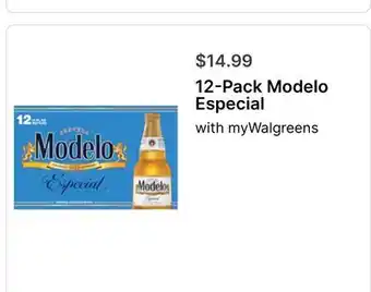 Walgreens 12-Pack Modelo Especial offer
