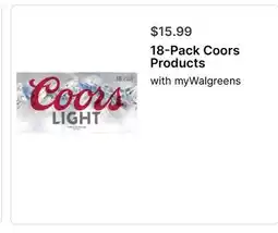 Walgreens Coors Products offer