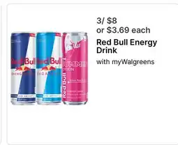 Walgreens Red Bull Energy Drink offer