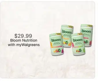Walgreens Bloom Nutrition offer