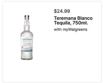 Walgreens Teremana Blanco Tequila, 750ml offer