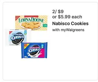 Walgreens Nabisco Cookies offer
