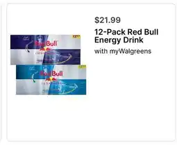 Walgreens 12-Pack Red Bull Energy Drink offer