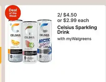 Walgreens Celsius Sparkling Drink offer