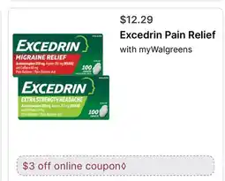 Walgreens Excedrin Pain Relief offer