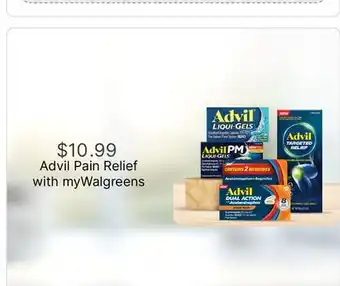 Walgreens Advil Pain Relief offer