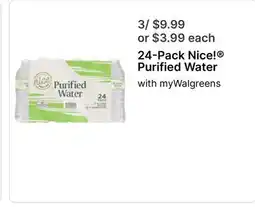 Walgreens Nice Purified Water offer