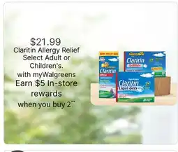 Walgreens Claritin Allergy Relief offer