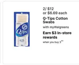 Walgreens Q-Tips Cotton Swabs offer