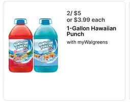 Walgreens 1-Gallon Hawaiian Punch offer
