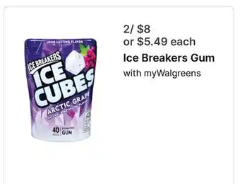 Walgreens Ice Breakers Gum offer