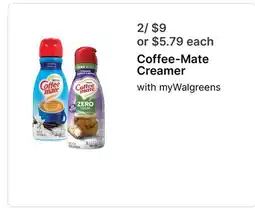 Walgreens Coffee-Mate Creamer offer