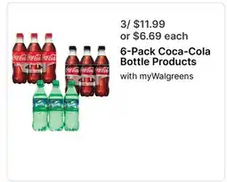 Walgreens 6-Pack Coca-Cola Bottle Products offer